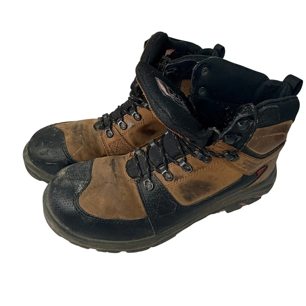 Red Wing V-Series 3519 Mens Brown Leather Composite Toe Waterproof Work Boots 12